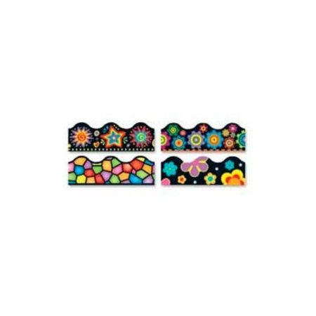 TREND ENTERPRISES Trend® Brights on Black Terrific Trimmers Variety Pack, 156' Long, 1 Pack T92919